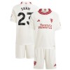 Camisola + Calções Manchester United Shaw 23 Criança Equipamento 3ª 23/24